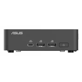 Mini-PC pamatkomplekts ASUS NUC 15 Pro plāns Kit RNUC15CRKI300000 — Core 3 100U līdz 4,7 GHz, bez RAM, Intel Graphics, Wi‑Fi 6/7, Bluetooth 5.4, 1 Gb + 2,5 Gb Ethernet, melns