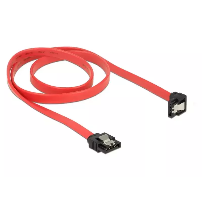 SATA kabelis DeLOCK 83980 0.7 m melns sarkans