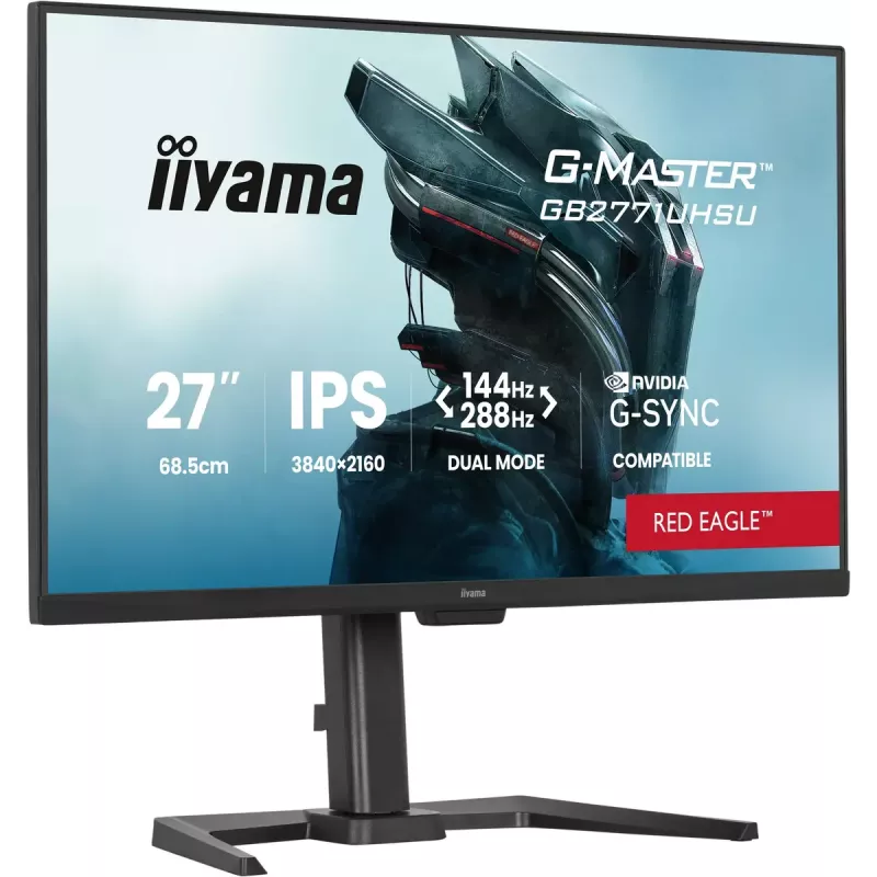 iiyama G-MASTER GB2771UHSU-B1 datora monitors 68,6 cm (27 collas) 3840 x 2160 pikseļi 4K Ultra HD LED melns