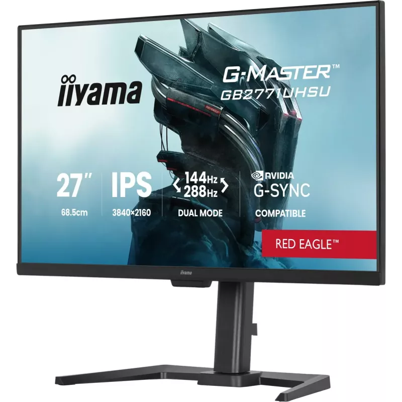 iiyama G-MASTER GB2771UHSU-B1 datora monitors 68,6 cm (27 collas) 3840 x 2160 pikseļi 4K Ultra HD LED melns