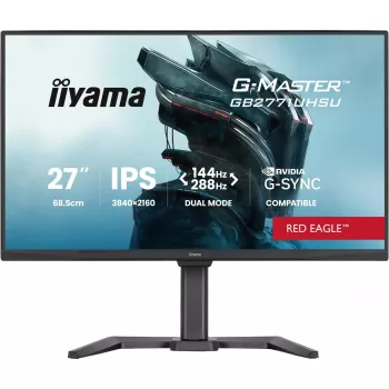 iiyama G-MASTER GB2771UHSU-B1 datora monitors 68,6 cm (27 collas) 3840 x 2160 pikseļi 4K Ultra HD LED melns