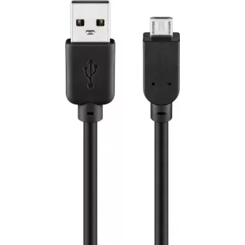 USB kabelis Goobay 95735 0,3 m USB A Micro-USB B melns