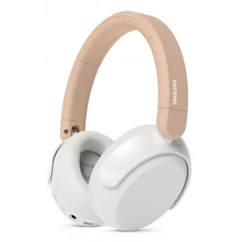 Philips 5000 series TAK5500AL/00 austiņas/austiņu komplekts ar vadu un bezvadu savienojumu Galvas lente Zvani/mūzika Bluetooth Dzintara, Balta