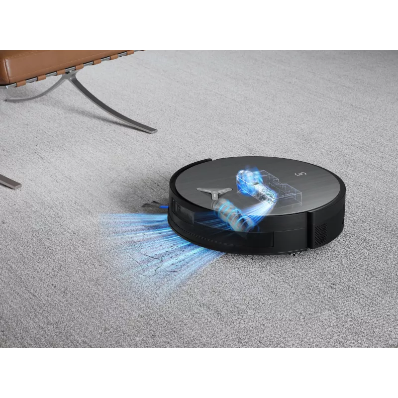 Robot putekļsūcējs Ecovacs Deebot X11 Pro Omni — melns, Li‑Ion 6400 mAh, 206 min darbības laiks, 0,22 L putekļu tvertne, bāzes stacija 2,5 L