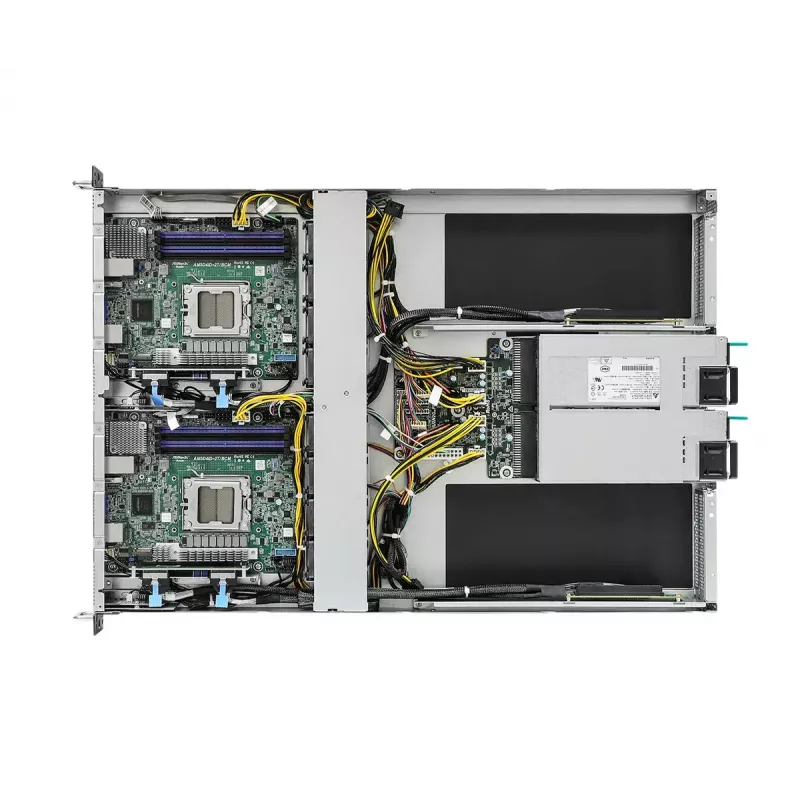Servera bāzes sistēma ASRock 1U2N2G-AM5/2T — LGA 1718, DDR5 līdz 48 GB, 10 Gb Ethernet, Aspeed AST2600, 1600 W barošanas bloks