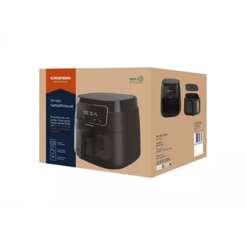 Grundig FRY 7320 Single 7,6 L Brīvi stāvoša 1900 W Karstā gaisa fritieris Melns