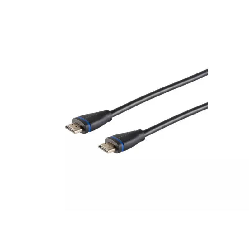 HDMI kabelis ShiverPeaks BS10-05075 10m Type A Male to Male Melns Blue