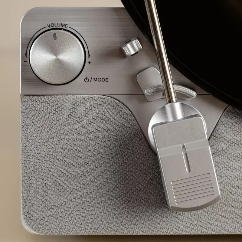 Audio atskaņotājs ar siksnas piedziņu Lenco LSA-071SI, pilnībā automātisks, pelēks, Bluetooth, 3,5 mm, 10 W