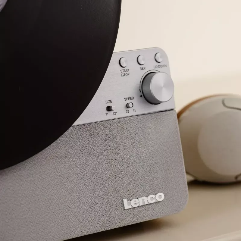 Audio atskaņotājs ar siksnas piedziņu Lenco LSA-071SI, pilnībā automātisks, pelēks, Bluetooth, 3,5 mm, 10 W