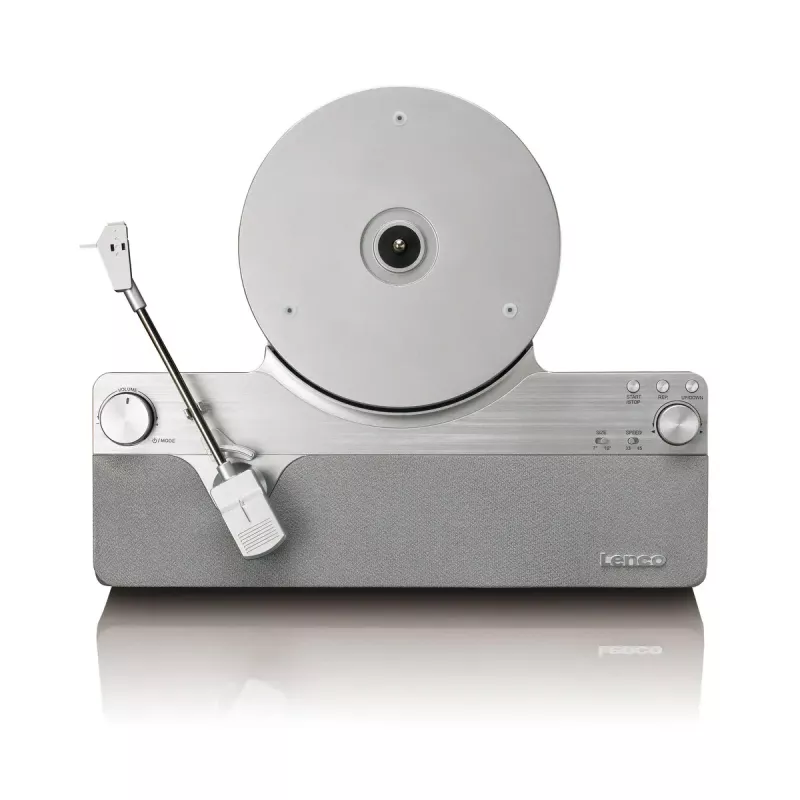 Audio atskaņotājs ar siksnas piedziņu Lenco LSA-071SI, pilnībā automātisks, pelēks, Bluetooth, 3,5 mm, 10 W