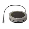 StarTech.com USB-C skaļruņa dokstacija, mini pārnēsājams konferences skaļrunis un audio doks, USB-C uz VGA/4K HDMI, 2x USB-A centrmezgls, mikrofons/skaļrunis, Teams/Zoom/softphone skaļrunis