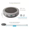 StarTech.com USB-C skaļruņa dokstacija, mini pārnēsājams konferences skaļrunis un audio doks, USB-C uz VGA/4K HDMI, 2x USB-A centrmezgls, mikrofons/skaļrunis, Teams/Zoom/softphone skaļrunis