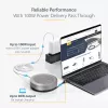 StarTech.com USB-C skaļruņa dokstacija, mini pārnēsājams konferences skaļrunis un audio doks, USB-C uz VGA/4K HDMI, 2x USB-A centrmezgls, mikrofons/skaļrunis, Teams/Zoom/softphone skaļrunis