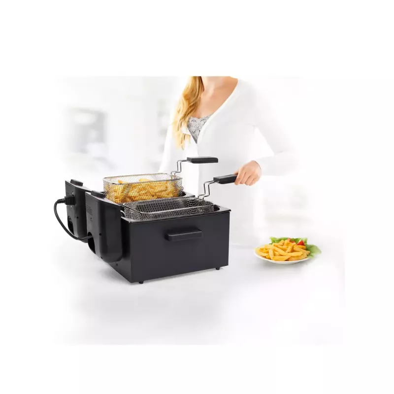 Fritieris Princess 183028 Double Melns Fryer 6 L 3600 W