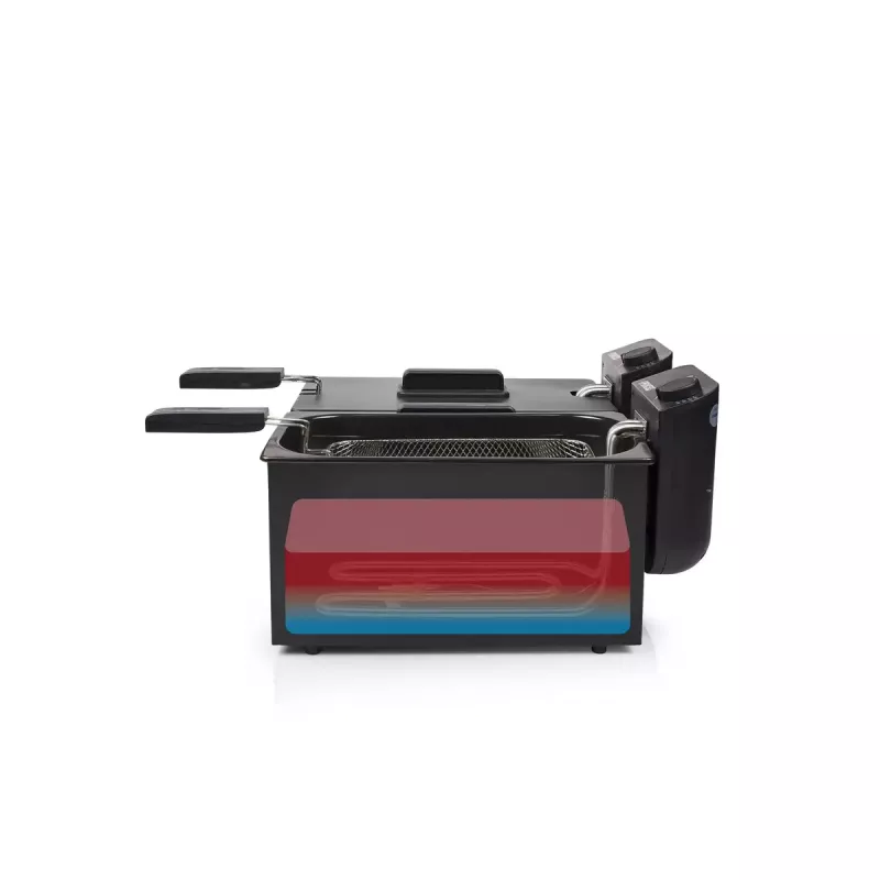 Fritieris Princess 183028 Double Melns Fryer 6 L 3600 W