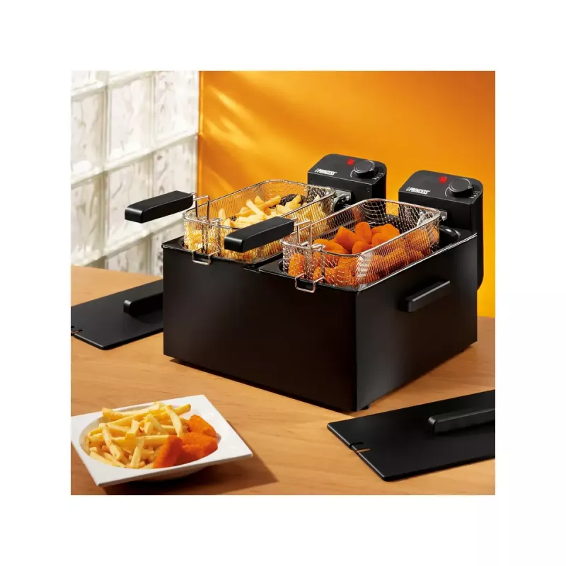 Fritieris Princess 183028 Double Melns Fryer 6 L 3600 W