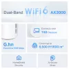 TP-Link AX3000 + G1500 Visas mājas Powerline Mesh Wi-Fi 6 sistēma