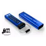 iStorage datAshur PRO+C 256GB | FIPS 140-3 Level 3 sertificēts | Drošs USB Type-C disks | AES-XTS 256 bitu aparatūras šifrēšana | PIN aizsardzība | Iekļauts Type C-A adapteris