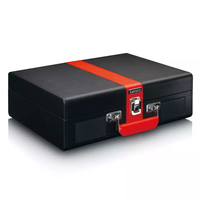 Lenco TT-110 Melns Red pusautomātiskais lenšu piedziņas audio atskaņotājs