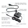 AC USB-C ceļojumu strāvas adapteris 65 W — HP — kompakts 100–240 V iekštelpu lādētājs, melns, 74×74×28,5 mm