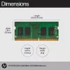 HP 8 GB DDR4 3200 SODIMM atmiņa, Biznesa klases, Windows 10, Windows 11, 70 mm, 30 mm, 1,5 mm, 8 g