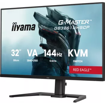iiyama G-MASTER GB3261UHSCP-B1 datora monitors 80 cm (31,5 collas) 3840 x 2160 pikseļi 4K Ultra HD LED melns