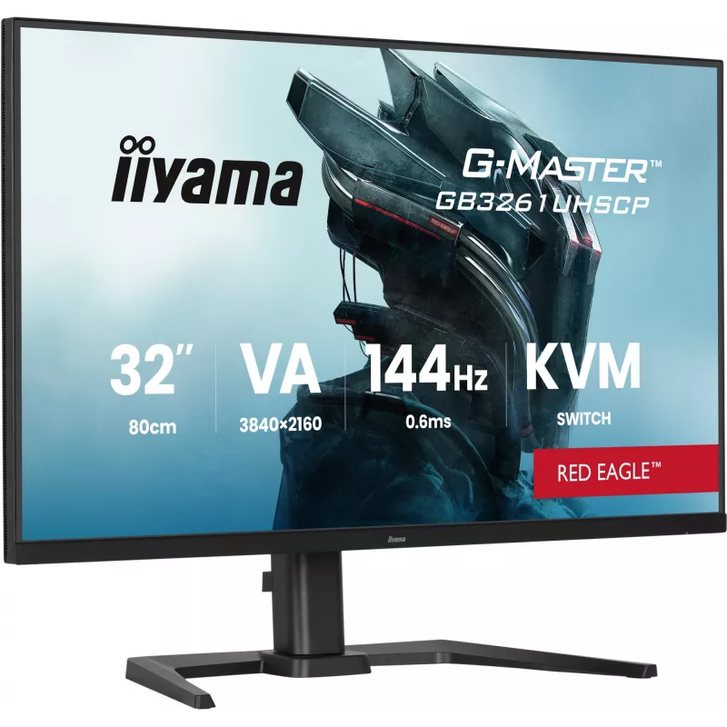 iiyama G-MASTER GB3261UHSCP-B1 datora monitors 80 cm (31,5 collas) 3840 x 2160 pikseļi 4K Ultra HD LED melns