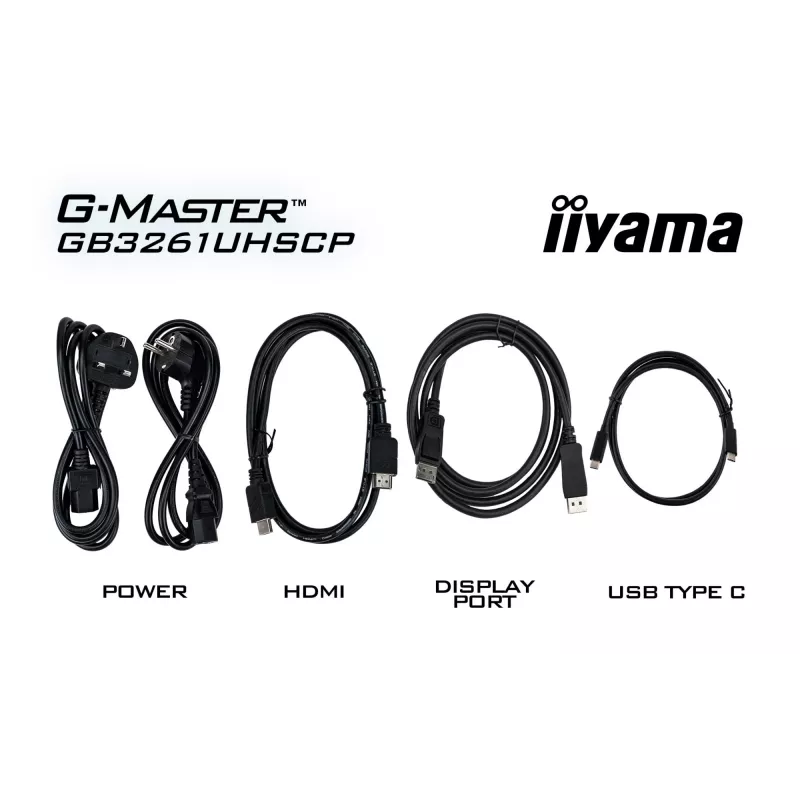 iiyama G-MASTER GB3261UHSCP-B1 datora monitors 80 cm (31,5 collas) 3840 x 2160 pikseļi 4K Ultra HD LED melns