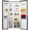 Gorenje Side by Side ledusskapis NRS917E41BXWD, brīvi stāvošs, amerikāņu durvis, melns, 2 durvis, skārienjutīgs, LED