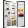 Gorenje Side by Side ledusskapis NRS917E41BXWD, brīvi stāvošs, amerikāņu durvis, melns, 2 durvis, skārienjutīgs, LED