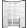 Gorenje Side by Side ledusskapis NRS917E41BXWD, brīvi stāvošs, amerikāņu durvis, melns, 2 durvis, skārienjutīgs, LED