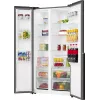 Gorenje Side by Side ledusskapis NRS917E41BXWD, brīvi stāvošs, amerikāņu durvis, melns, 2 durvis, skārienjutīgs, LED