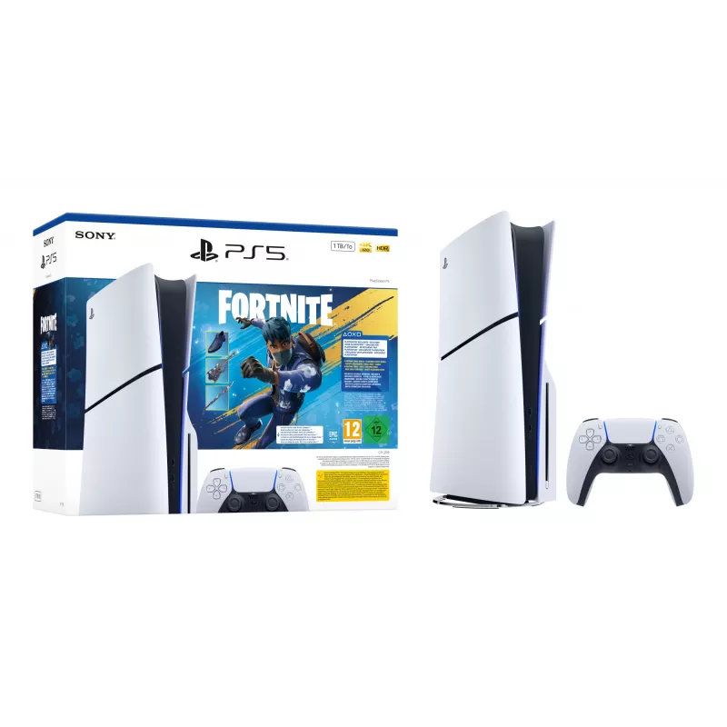 Sony PlayStation 5 - Fortnite Flowering Chaos komplekts 1 TB Wi-Fi melns, balts
