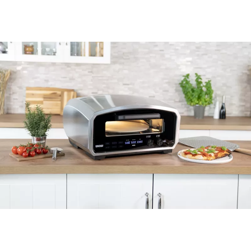 Unold Pizzaofen Enzo 68916 picas krāsns/cepeškrāsns 1 pica(-s) 2100 W Nerūsējošais tērauds
