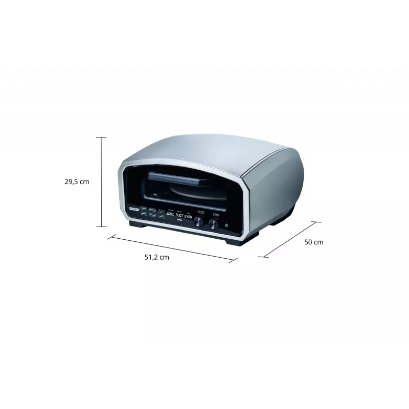 Unold Pizzaofen Enzo 68916 picas krāsns/cepeškrāsns 1 pica(-s) 2100 W Nerūsējošais tērauds