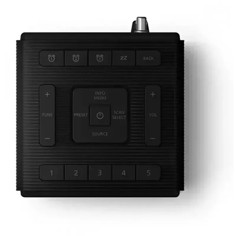 Digitālais modinātājpulkstenis Philips TAR5100/10 Melns 12/24h LCD Bluetooth