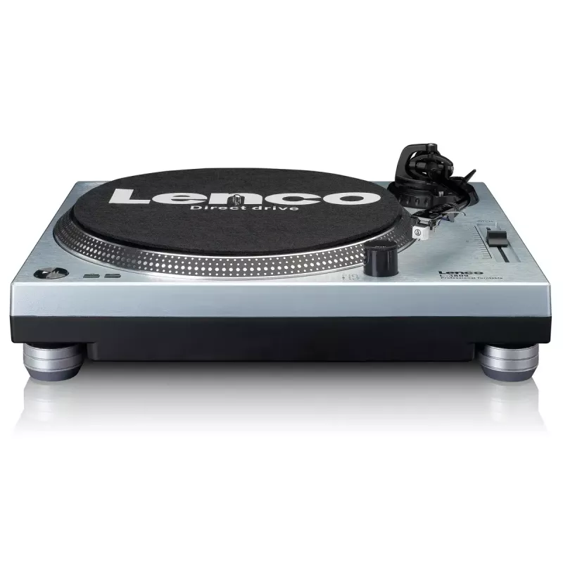 Tiešās piedziņas vinila atskaņotājs Lenco L-3809ME — manuāls, USB Type-A, metāliski zils