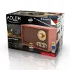 Pārnēsājams radio Adler AD 1171 — AM/FM, 10 W RMS, Bluetooth, ārējā antena, bronzas, 290×200×172 mm