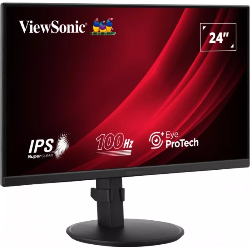 Viewsonic VG2408A-MHD datoru monitors 61 cm (24 collas) 1920 x 1080 pikseļi Full HD LED melns
