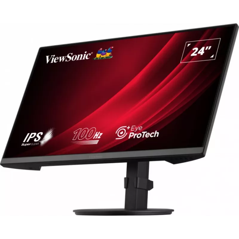Viewsonic VG2408A-MHD datoru monitors 61 cm (24 collas) 1920 x 1080 pikseļi Full HD LED melns