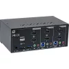 KVM Desktop Switch InLine 62652I 2-portu divu monitoru HDMI 4K USB 3.0 Audio