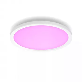 Philips Surimu Apaļais panelis, Viedā griestu lampa, Bluetooth/Zigbee, Balta, Alumīnijs, Daudzkrāsains, 2000 K