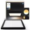 Philips Aurelle Square Panel, viedā griestu lampa, Bluetooth/Zigbee, melna, LED, alumīnijs, maināma