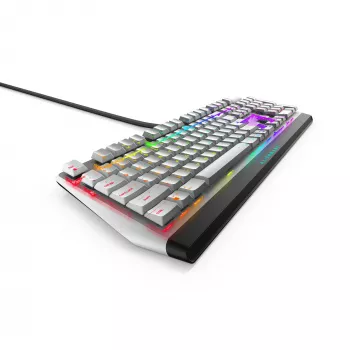Alienware AW510K klaviatūra, spēlēm paredzēta, USB, melna, balta