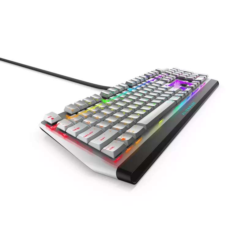 Alienware AW510K klaviatūra, spēlēm paredzēta, USB, melna, balta