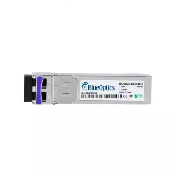 Optiskās šķiedras cSFP raiduztvērējs BlueOptics CSFP-BX1490-40-D-BO 1250 Mbit/s sudraba metāla korpusā