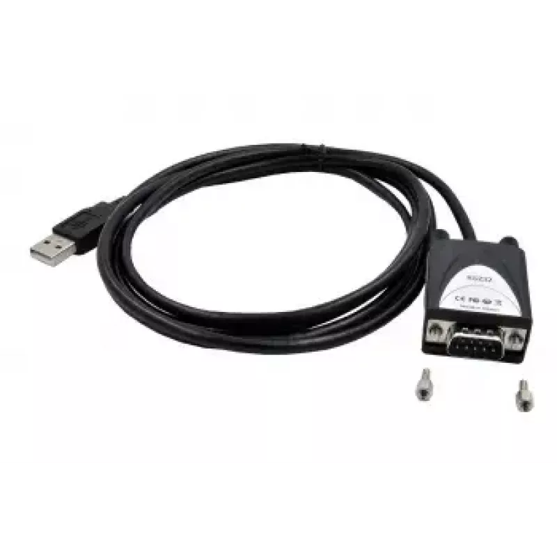 Seriālais kabelis EXSYS EX-1311-2 USB Type-A DB-9 Melns 1,8 m