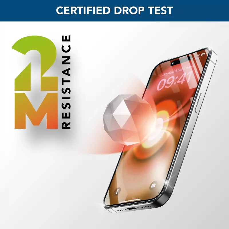 Cellularline Fortified Xtreme Glass - iPhone 16 īpaši aizsargājošs rūdītais stikls ar pastiprinātām malām, viegli uzklājams un īpaši izturīgs