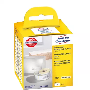 Pašlīmējošā etiķete Avery AS0722400