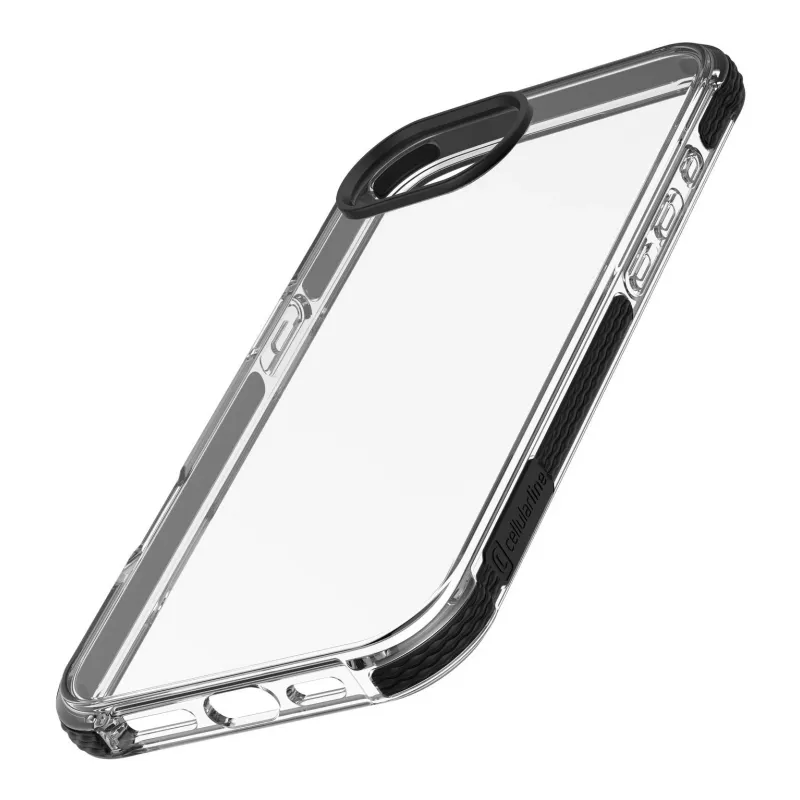 Cellularline Tetra Force Strong Guard - iPhone 16e īpaši aizsargājošs, triecienizturīgs elastīgs futrālis ar integrētu Microban® antibakteriālo tehnoloģiju